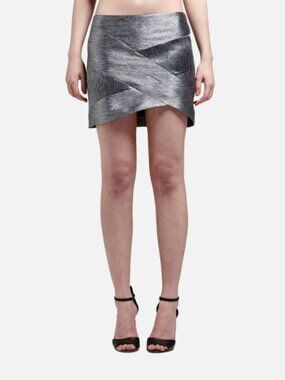 IRO Annabel Metallic Mini Skirt Size 38